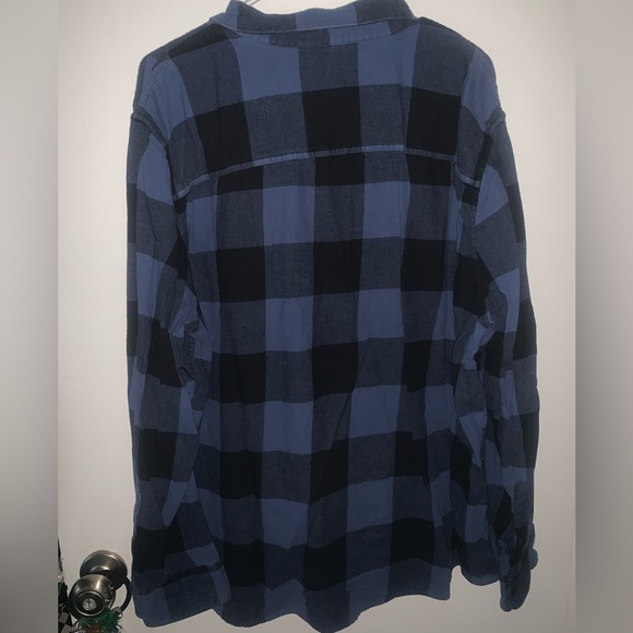 Men’s Black and Blue Flannel - Picture 3 of 4